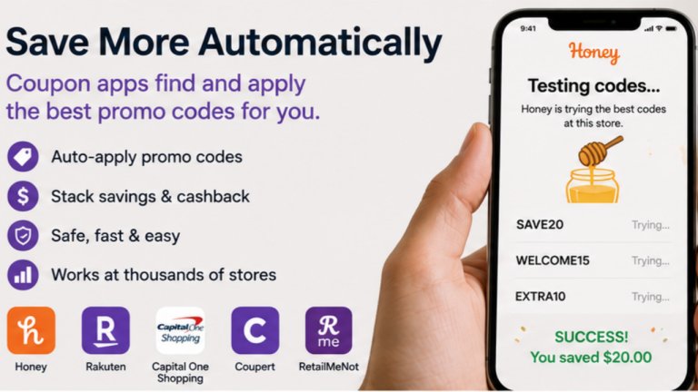 Coupon Apps That Automatically Test Promo Codes Before You Check Out