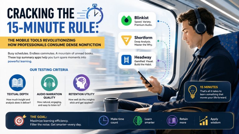 Cracking the 15-Minute Rule: The Mobile Tools Revolutionizing How Professionals Consume Dense Nonfiction