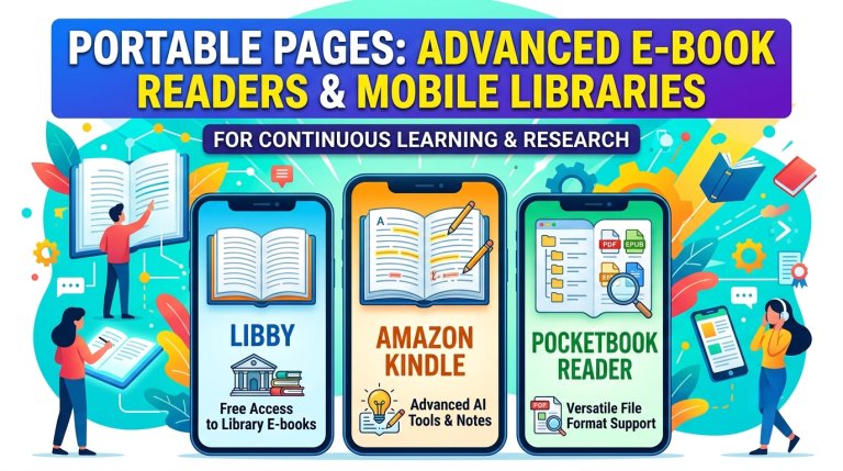 Portable Pages: Advanced E-Book Readers and Mobile Libraries for Continuous Learning