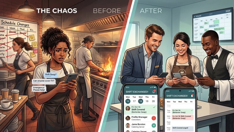 Hospitality Shift Swaps Don’t Have to Be Chaos — These 4 Apps Help