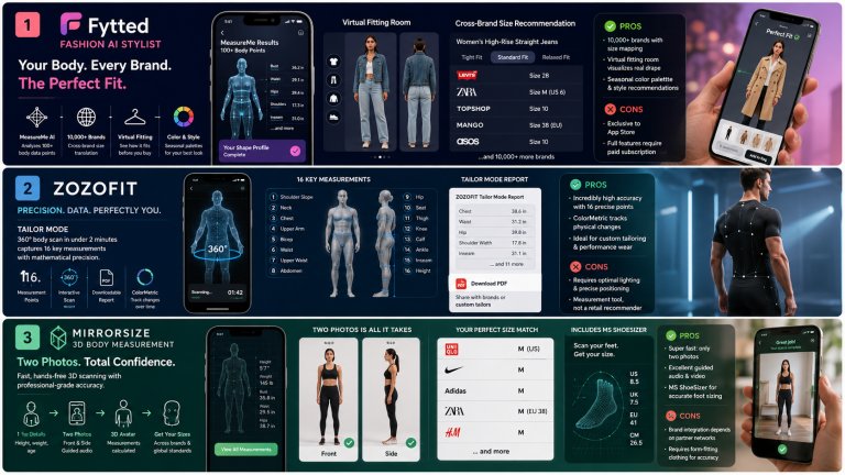 Beyond the Size Tag: Mobile Tools Connecting Accurate Body Measurements to the Perfect Apparel Fit