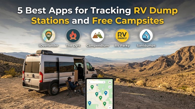 No Hookups, No Problem: The 5 Best Apps for Finding Free Campsites and RV Dump Stations