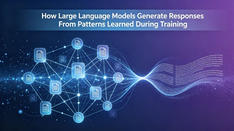How Large Language Models Generate Responses From Patterns Learned During Training