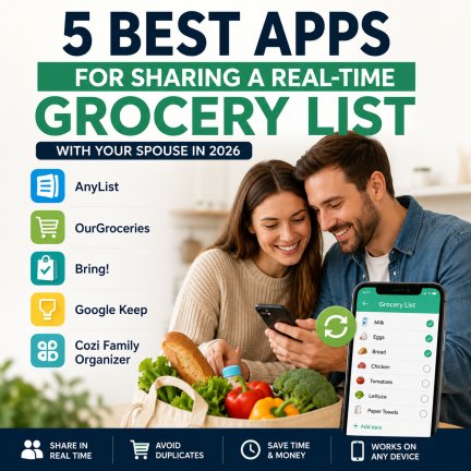 Stop Texting “Do We Need Milk?”: 5 Grocery List Apps Couples Swear By in 2026