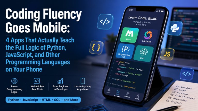 Coding Fluency Goes Mobile: 4 Apps That Actually Teach the Full Logic of Python and JavaScript