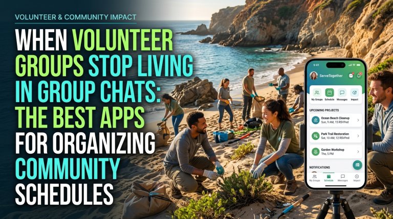 When Volunteer Groups Stop Living in Group Chats: The Best Apps for Organizing Community Schedules