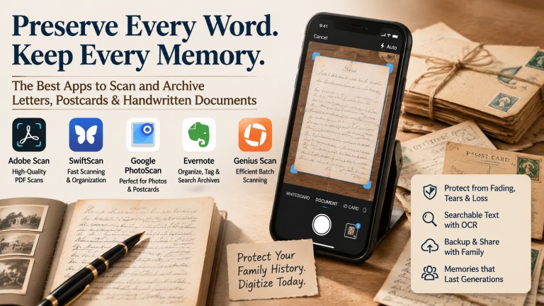 Preserve Family Letters and Vintage Postcards with These Top Scanning Apps in 2026