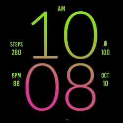 Green Pink Light Watch Face icon