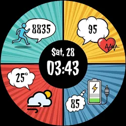 Digital Watchface Comic 2 icon