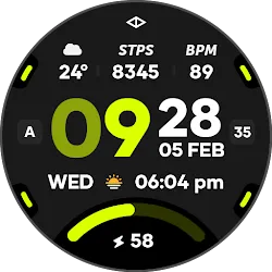 Rush 3: Digital Watch Face icon