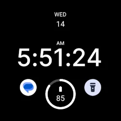Black Face Watch Face icon