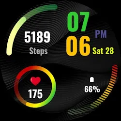 Dark Jet Black WatchFace SAM 1 icon