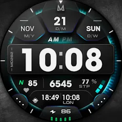 MD282 3D Digital watch face icon