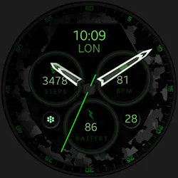 Dream 34 dark analog watchface icon