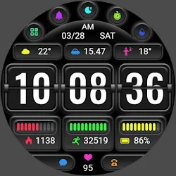 Page Turning Clock ZKin Watch icon