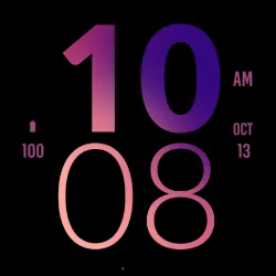 Purple Large Watch Face icon