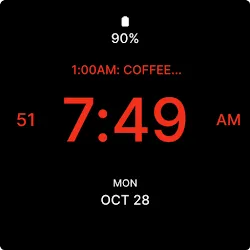 Solid Black Watch Face icon