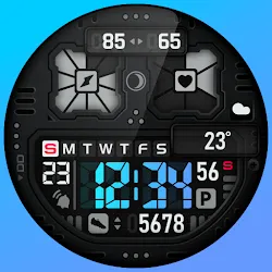 SH037 Watch Face, WearOS watch icon