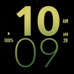 Green Yellow Large Watch Face icon