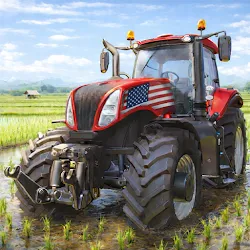 US Farming Tractor Game 3D icon