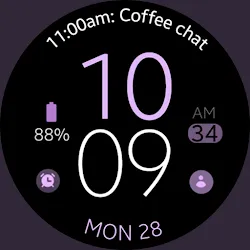 Simple Purple watch face icon
