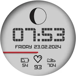 Minimal Pixel Watch Face Moon icon