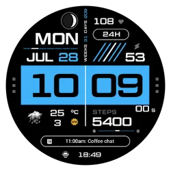 NW109: Digital watch face icon
