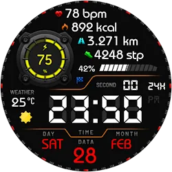 Vortexion Digital Watch Face icon