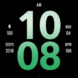 Big Green Apple Watch Face icon