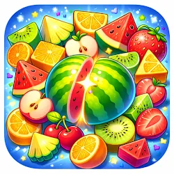 カットフルーツ合体パズル icon