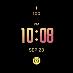 Peach Modern Watch Face icon
