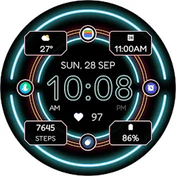 TVV Neon Watch Face icon