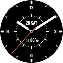 Minimalist watch face icon