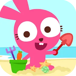 Purple Pink Summer Beach icon