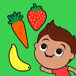 3歳から5歳子供向け果物と野菜の学習ゲーム icon