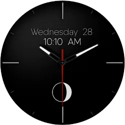 Minimal Analog Watch Face Moon icon