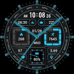 Fluorescence Clock ZKin Watch icon