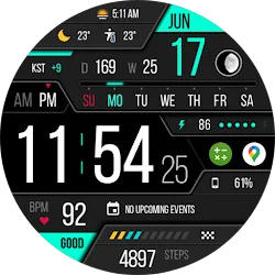 9INE 003e: Digital watch face icon