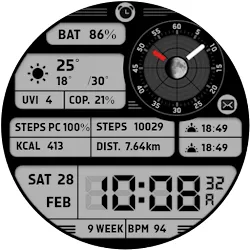 Retro Digital Watch Face icon