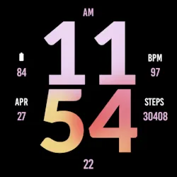 Big Pink Watch Face icon
