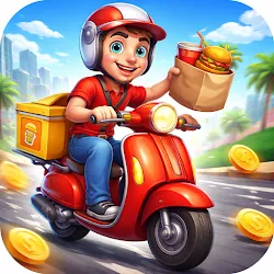 Urban Food Delivery Scooter icon