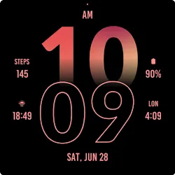 Active Modern Pink Watch Face icon