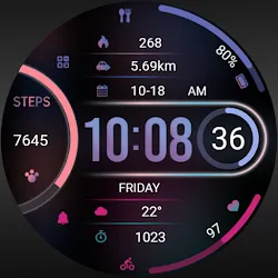 ZKin WatchFace Charm Blue Halo icon