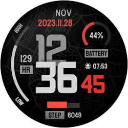 Minimal Digital Watch Face NY icon
