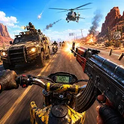 FPS Shooter auf dem Motorrad icon