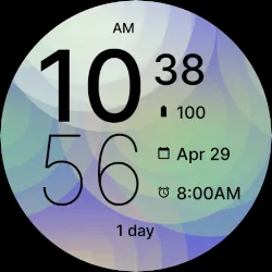 Simply Purple Green Watch Face icon