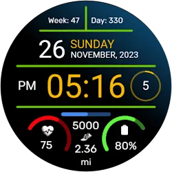 Iris502 Digital Watch Face icon