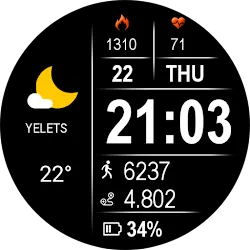 Digital Retix Watch Face icon