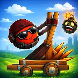 Pumpkins knock down icon
