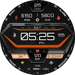 A380 Neon Wear OS Watch Face icon